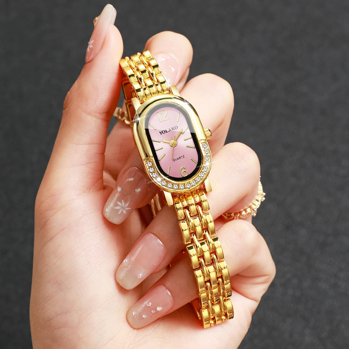 Luxury Watch Storage - Luxury Rhinestone Women Quartz Watch Fashion