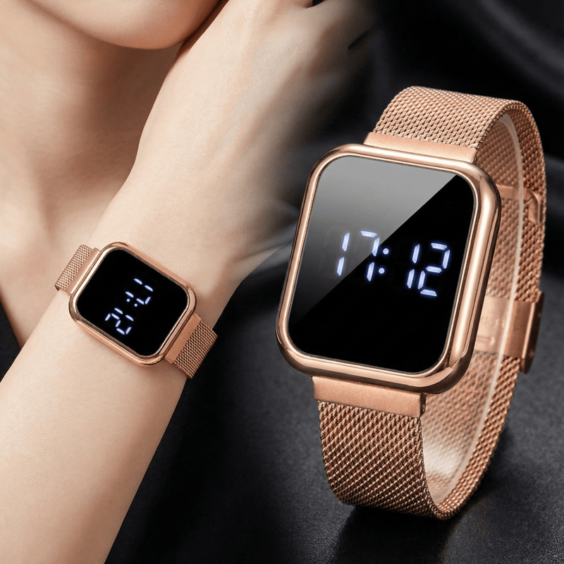 Luxury Watch Winder - Fashion Rectangle Digital Watches for Women