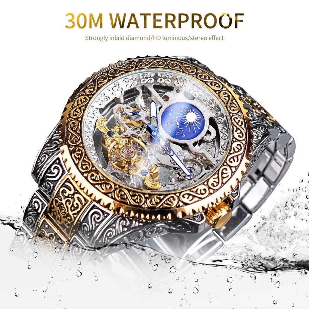 High-End Retro Men's Fully Aut - đánh giá và giá Luxury Watch Engraving