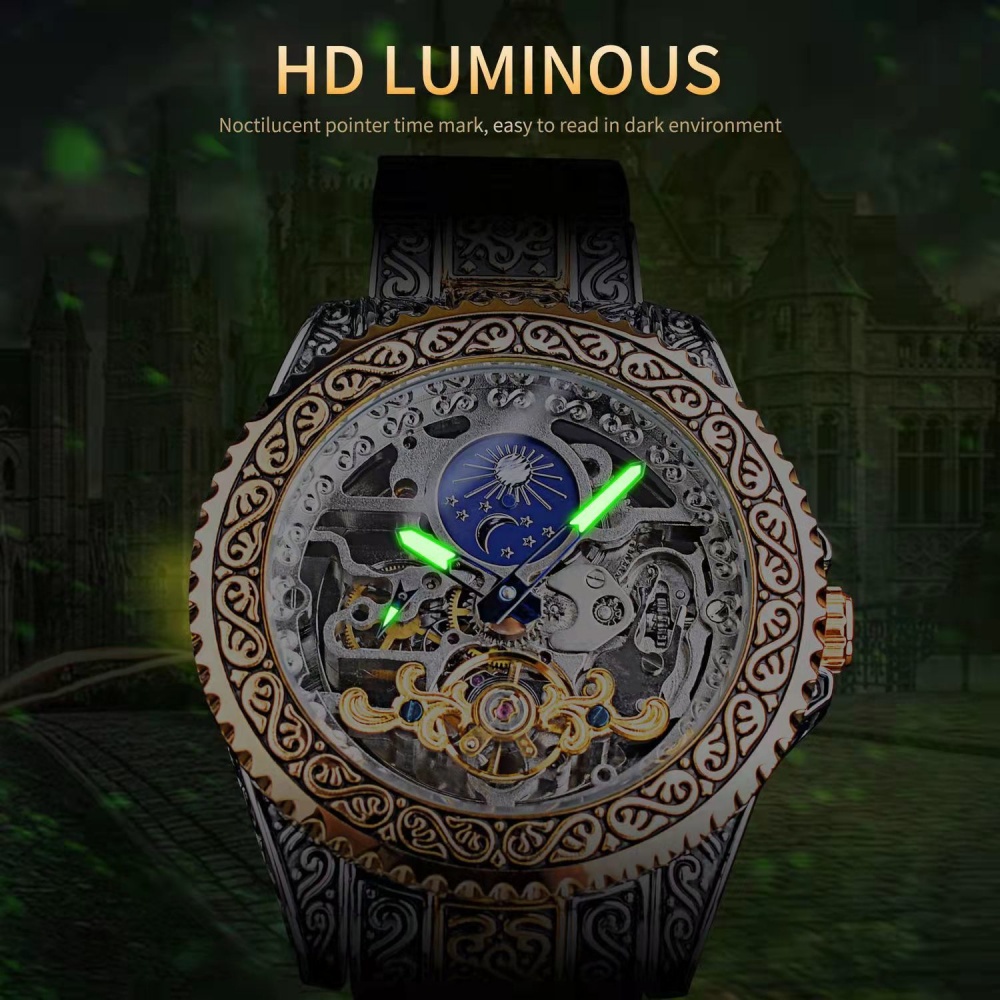 High-End Retro Men's Fully Aut - đánh giá và giá Luxury Watch Engraving