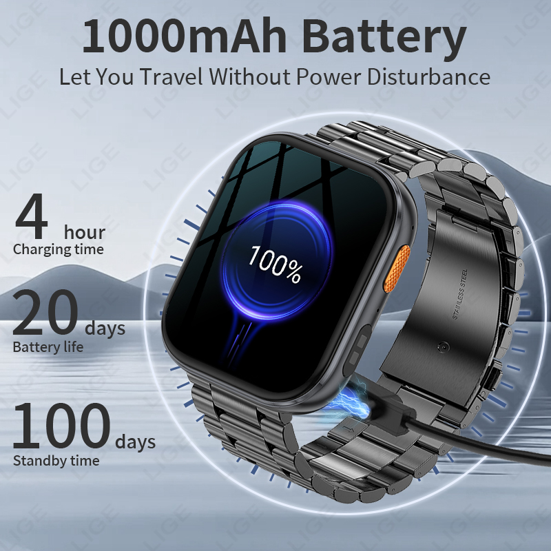 LIGE New Military Outdoor 1000 - đánh giá và giá Luxury Watch Arabic