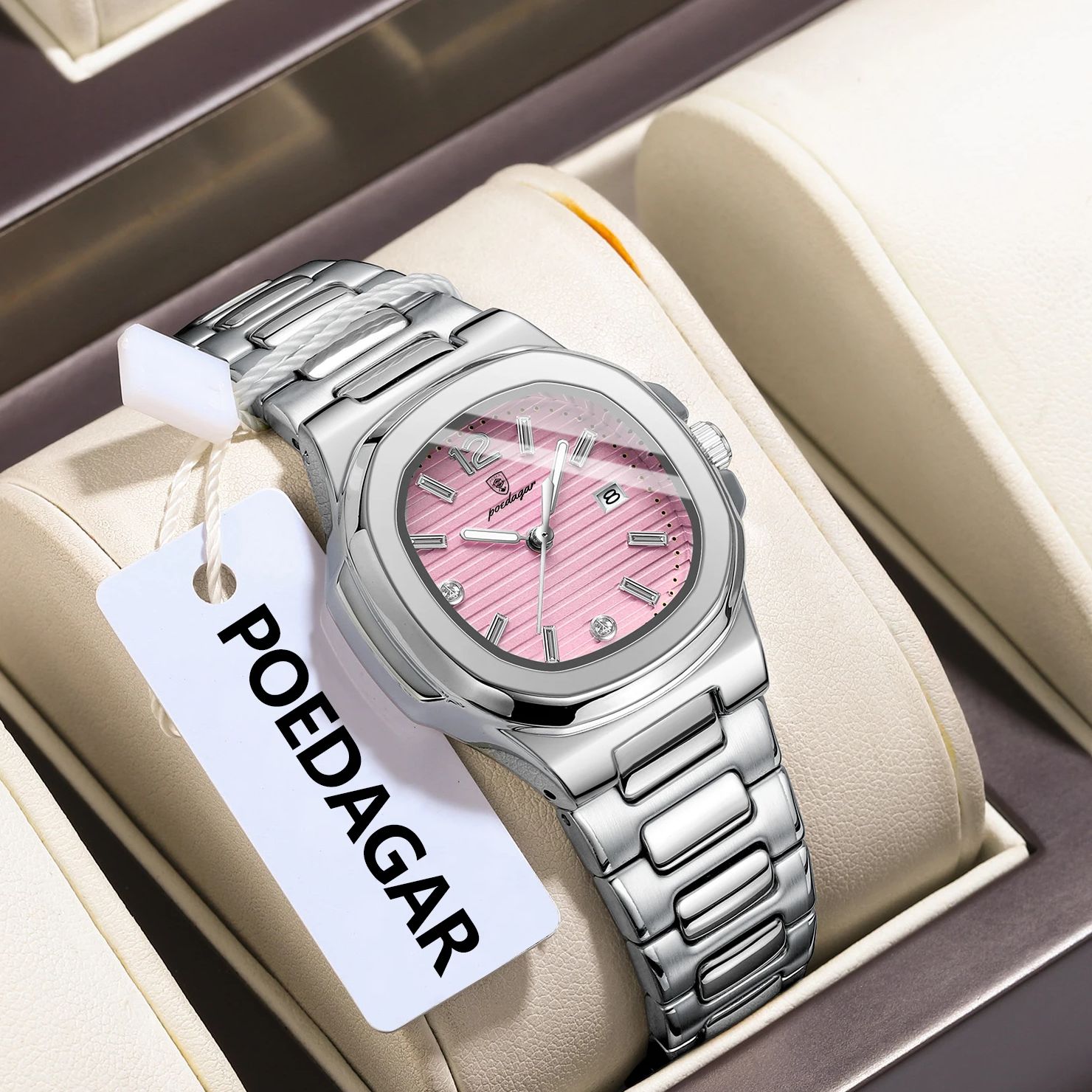 POEDAGAR Square Fashion Woman  - đánh giá và giá Luxury Watch Deals