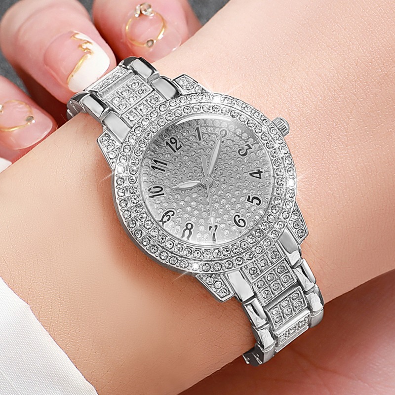 2PCS Luxury Diamond Women's Wa - đánh giá và giá Luxury Watch Arabic