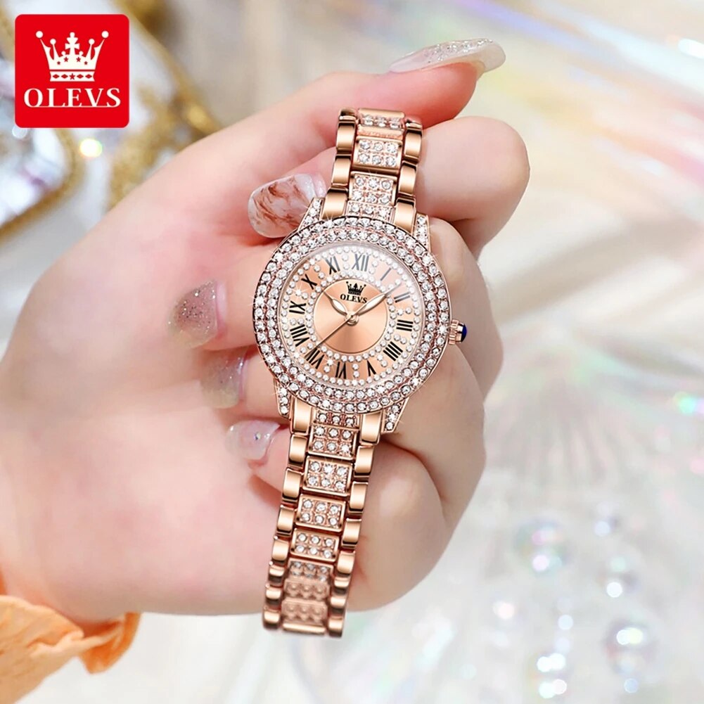 OLEVS 9943 Luxury All Diamond  - đánh giá và giá Luxury Watch Deals
