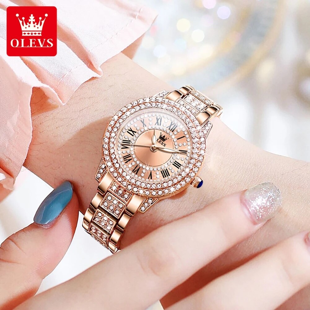OLEVS 9943 Luxury All Diamond  - đánh giá và giá Luxury Watch Deals