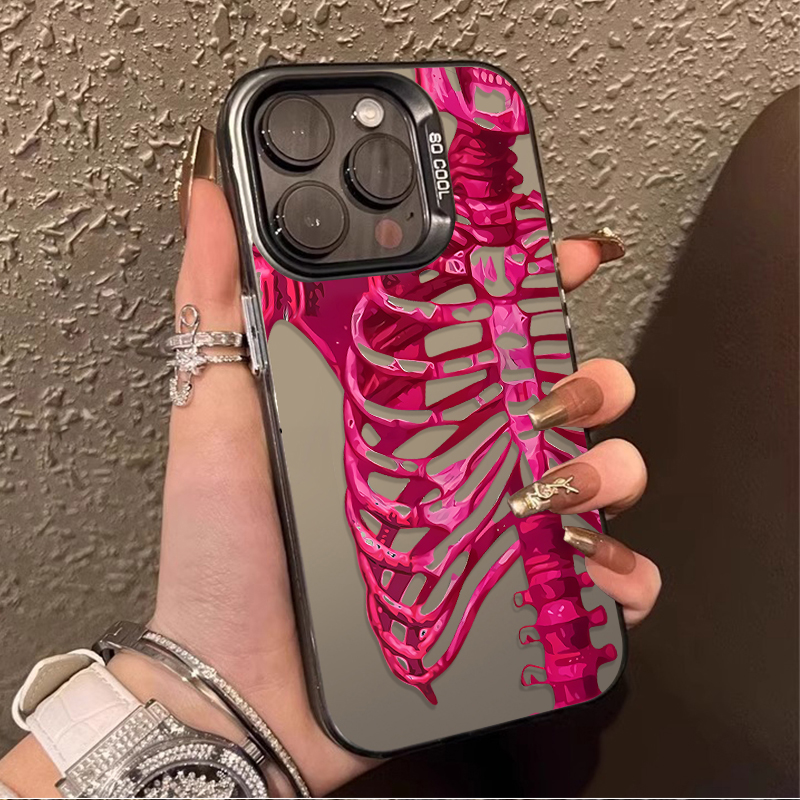 Luxury Pink Green Skull Phone  - đánh giá và giá Luxury Watch Case