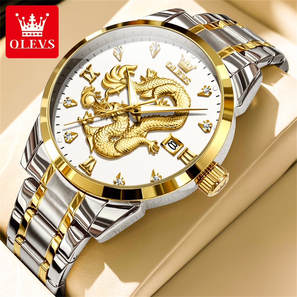 OLEVS Fashion China Loong Drag - đánh giá và giá Luxury Watch In China