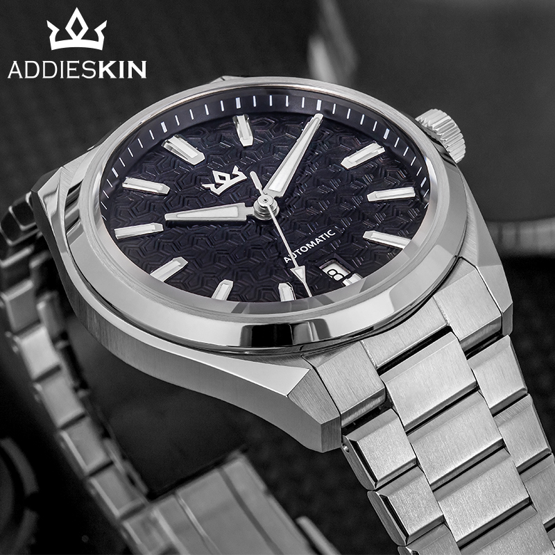 ADDIESKIN K014 Black Men's Aut - đánh giá và giá Luxury Watch Engraving