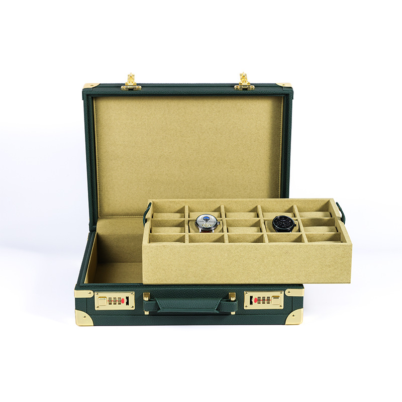 OEM ODM Luxury 15 Slots Green  - đánh giá và giá Luxury Watch Storage