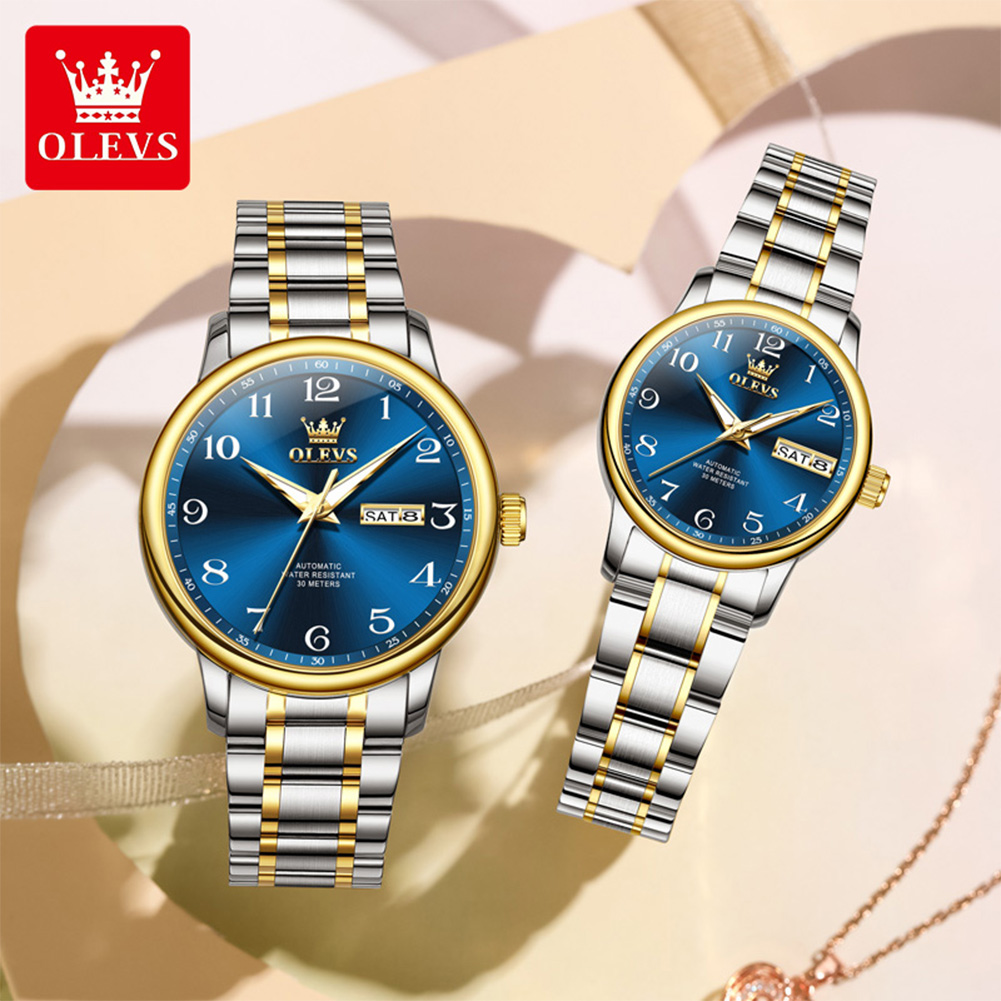 OLEVS Original Couple Watch 2  - đánh giá và giá Luxury Watch Arabic