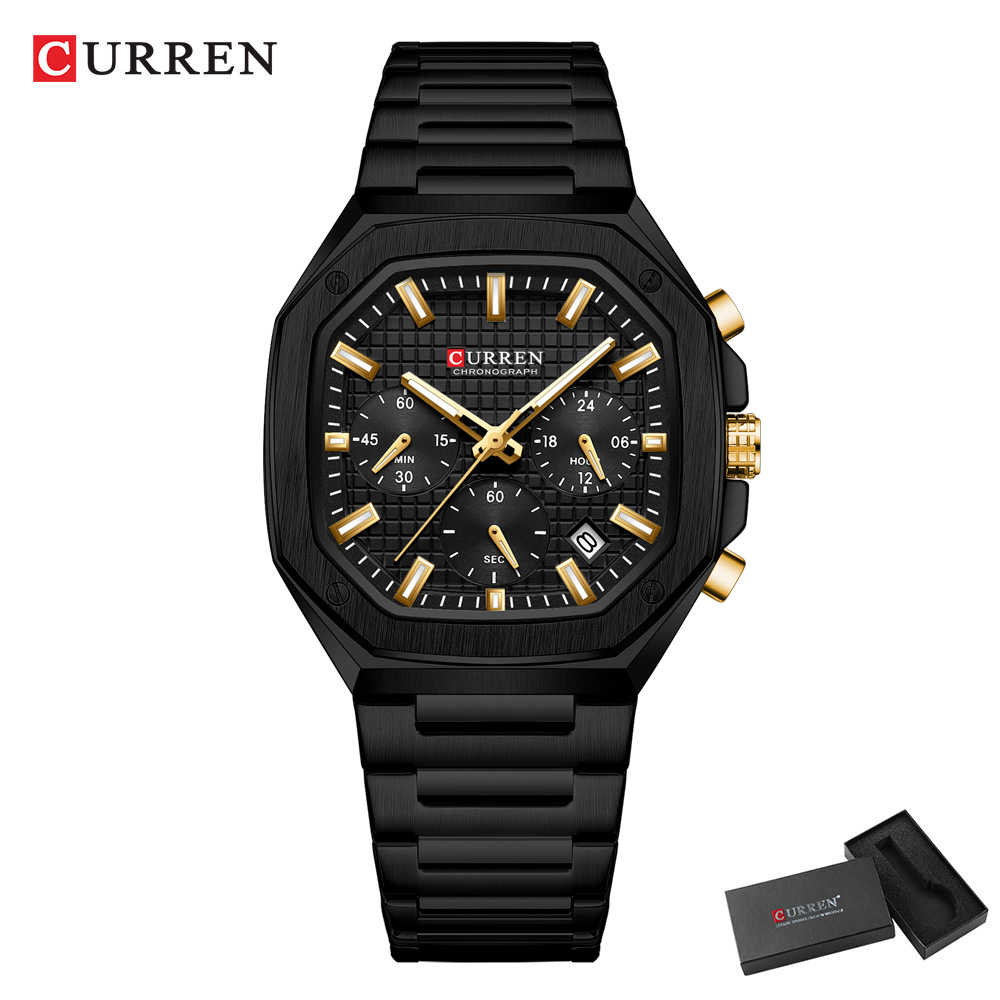 CURREN Luxury Square Chrono Wa - đánh giá và giá Luxury Watch With Bracelet