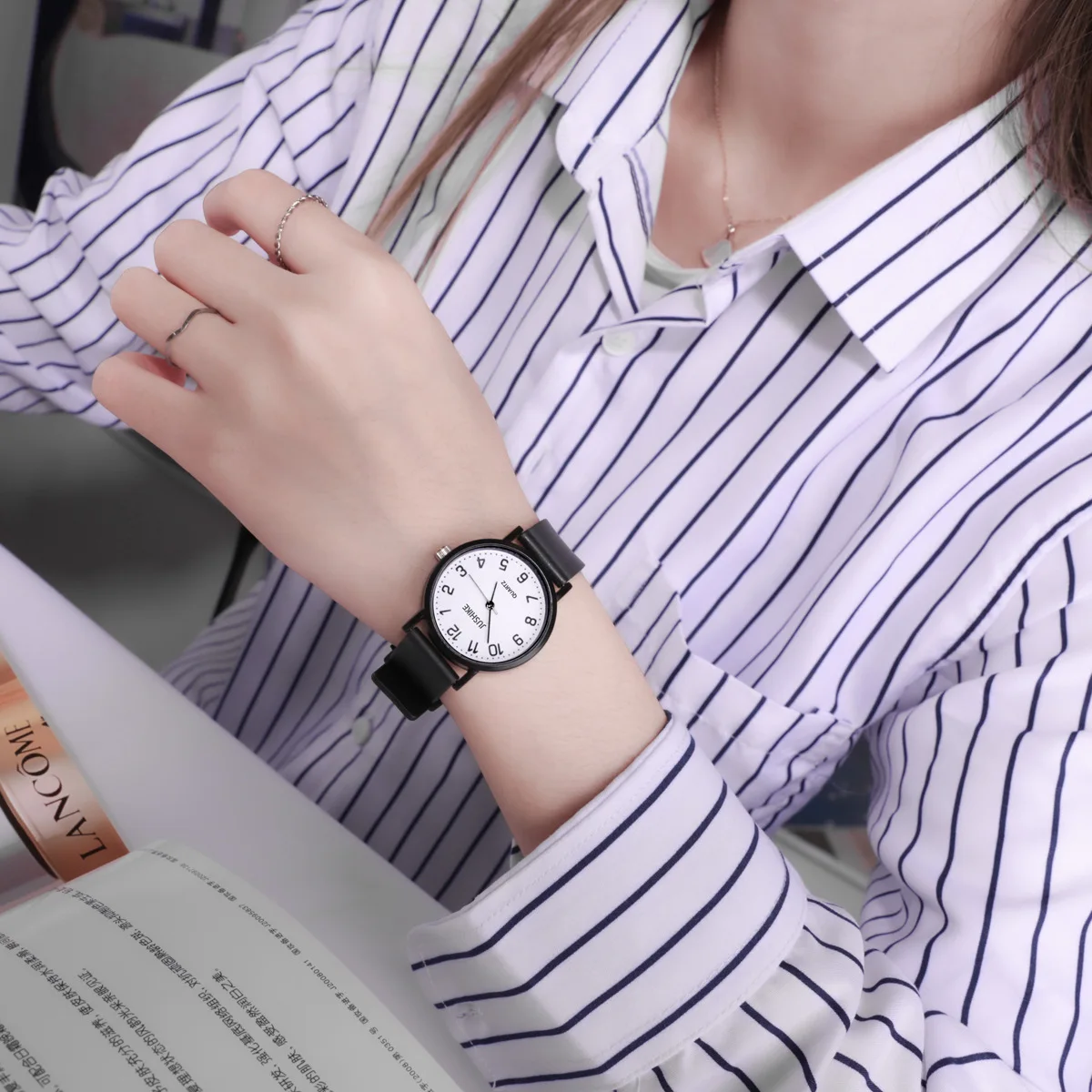 Simple Black Watch Quartz Watc - đánh giá và giá Luxury Watch Deals