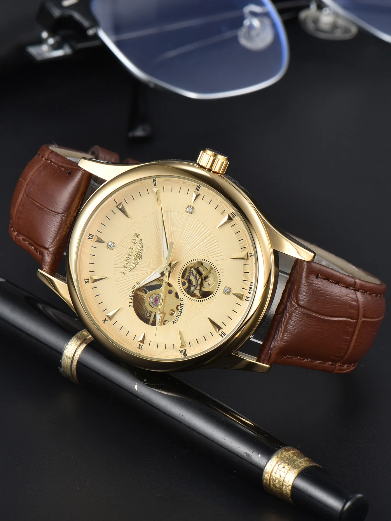 LONGLUX Automatic Watch Elegan - đánh giá và giá Luxury Watch On Sale