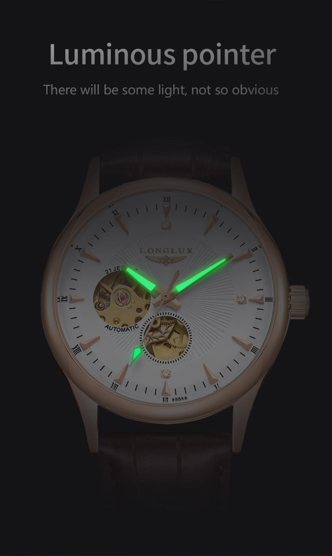 LONGLUX Automatic Watch Elegan - đánh giá và giá Luxury Watch On Sale